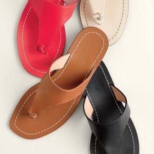 J. Crew Leather Playa Thong Sandals